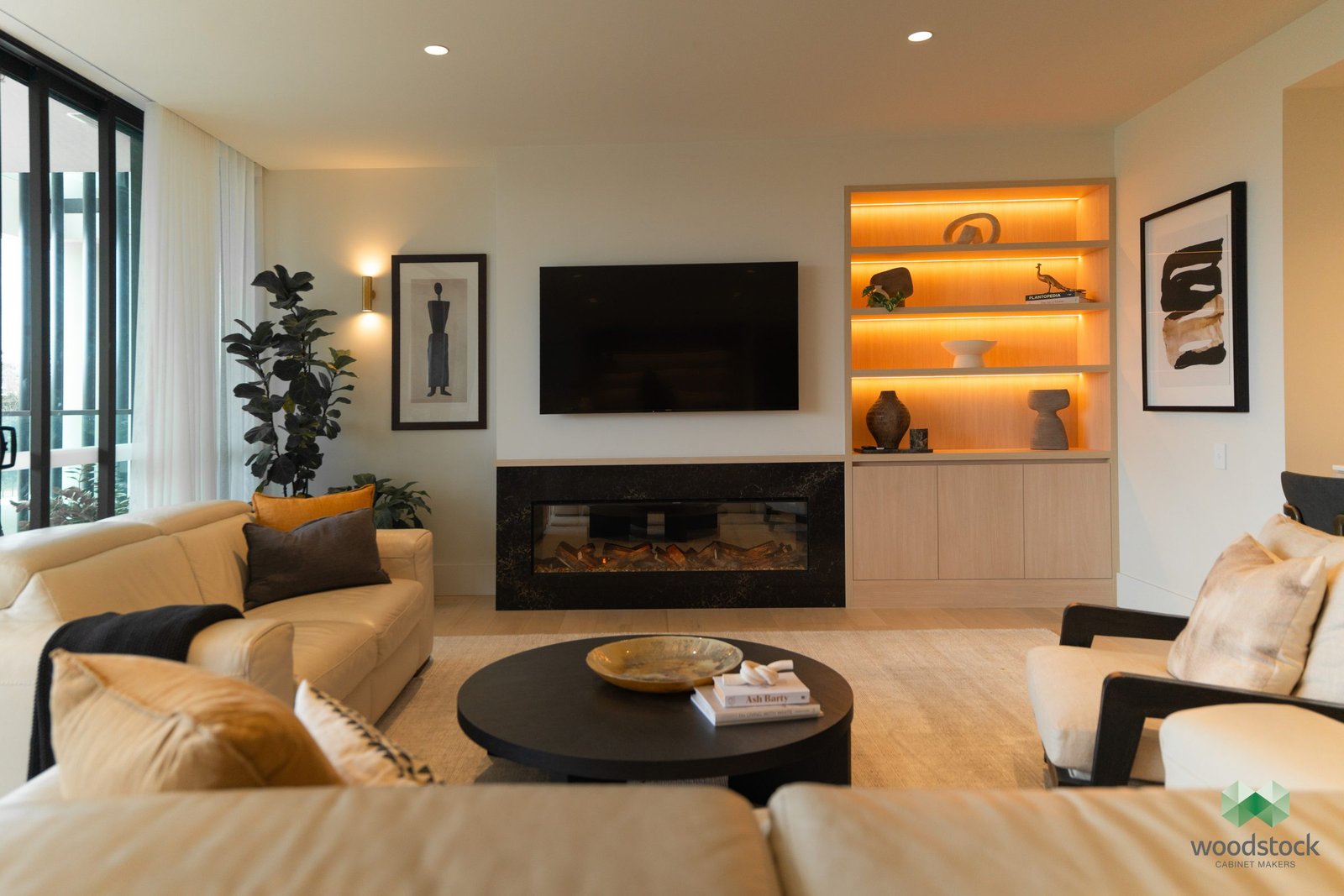 Marie's fireplace and cabinetry, Toowong